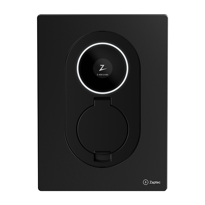 Stazione di ricarica Zaptec Go 2 - Asphalt Black in kit - Ricarica con energia solare