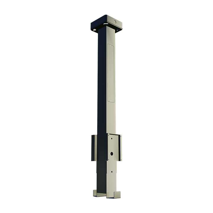 OnePole Pro Construction con montaggio a soffitto doppio per Zaptec Go