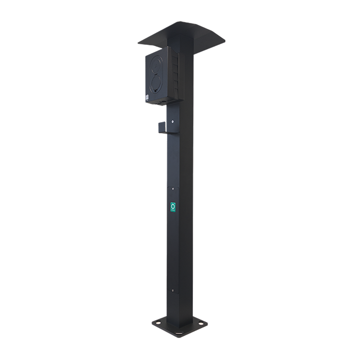 OnePole Pro Colonne simple avec toit pour Zaptec Go