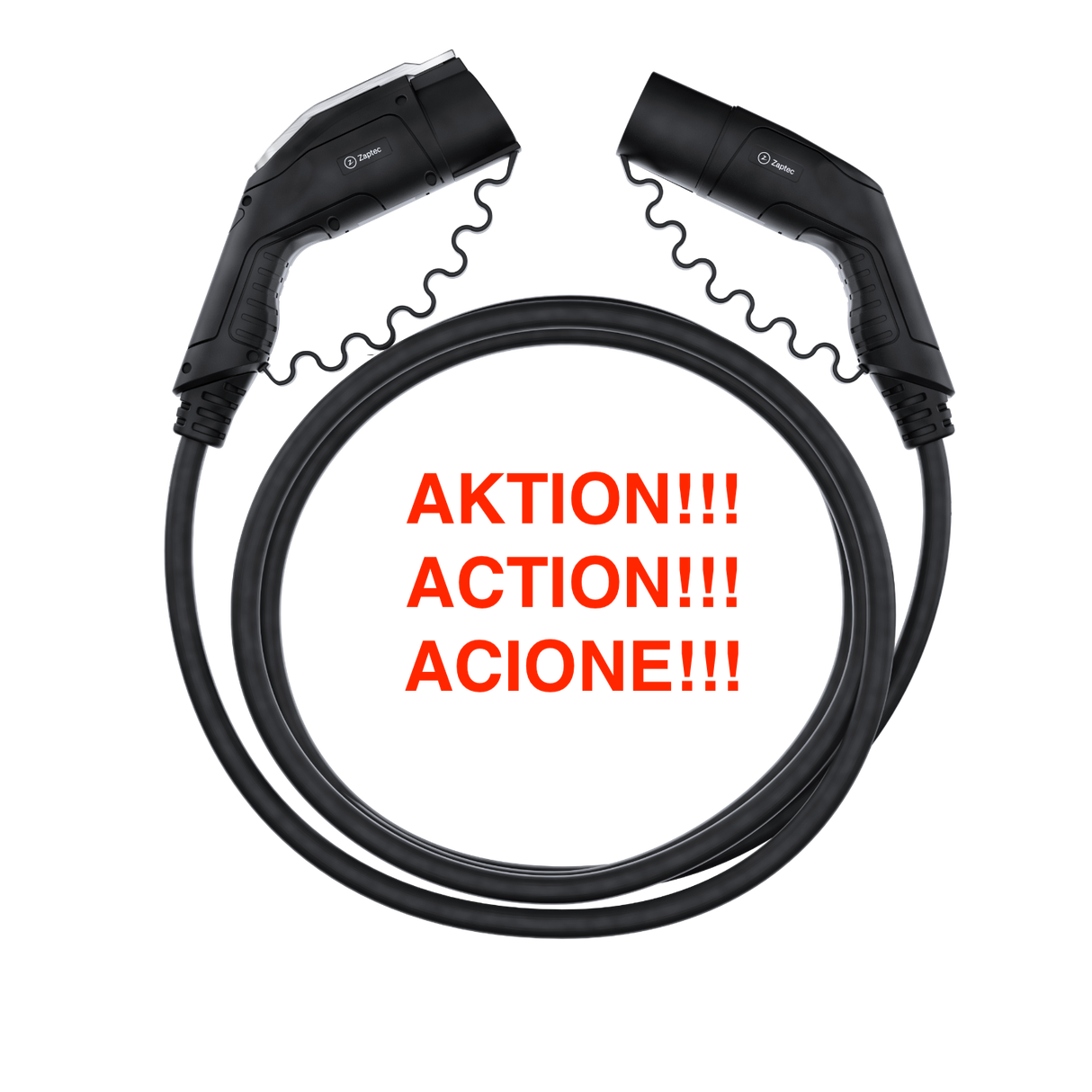 Câble de recharge Type2 / Type 1 - 32A mono -7,5m