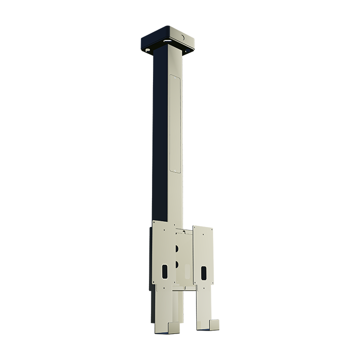 OnePole Pro Konstruktion Deckenmontage Side by Side für Zaptec Pro