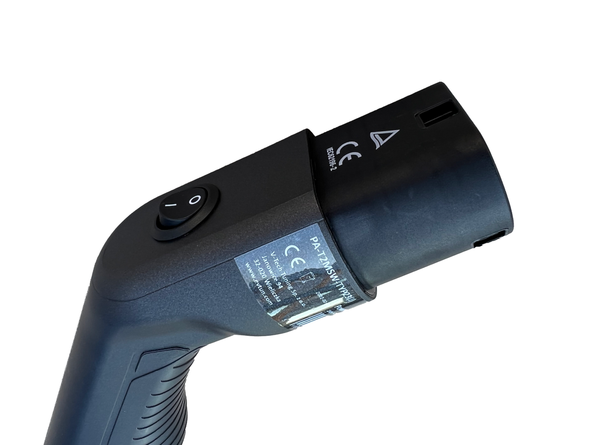Adaptateur prise de charge de type 2 vers T23 avec Interrupteur